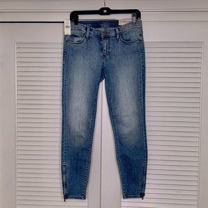 Ann Taylor LOFT Faded Modern Skinny Ankle Zipper Jeans Sz 27/4